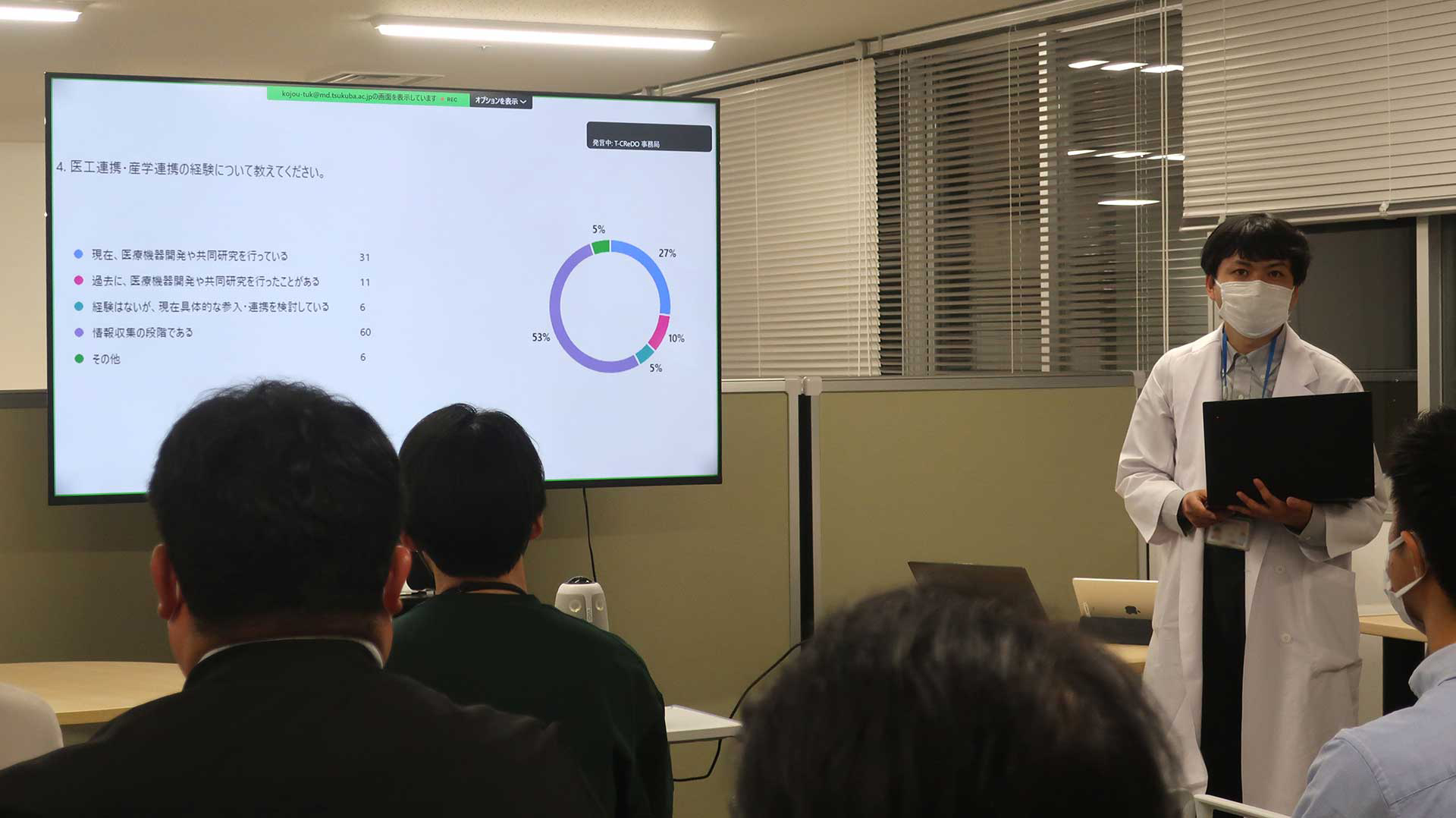 参加者概要についての説明の様子